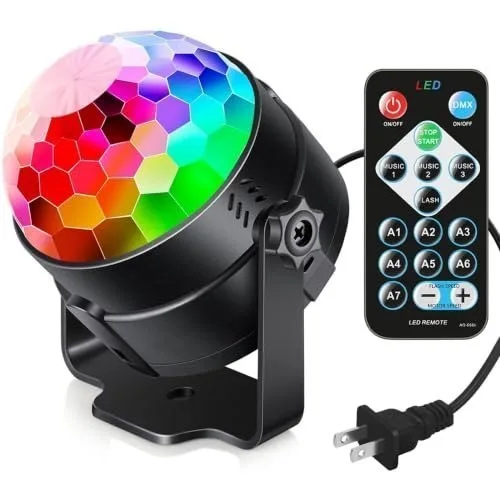 LED Disco Ball Light with Remote Control for Party Stage Lig at ₹379