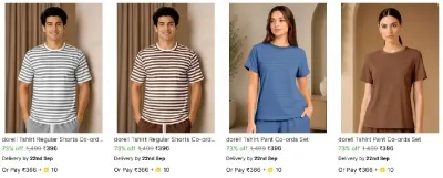 Dorell Co-Ords from ₹396