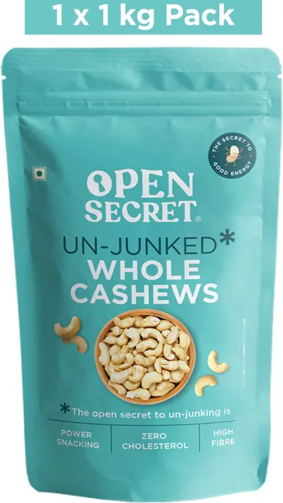 * Premium Whole Cashews, 5 Kg at 3,472 | 1 Kg at ₹694