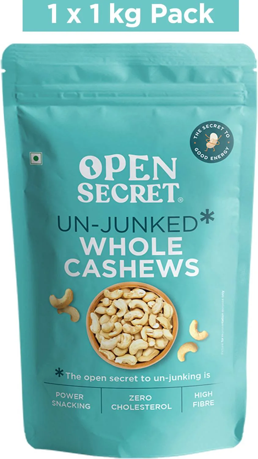 * Premium Whole Cashews, 5 Kg at 3,472 | 1 Kg at ₹694