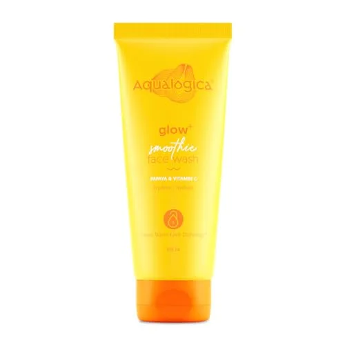 Aqualogica Glow+ Smoothie Face Wash with Vitamin C, Hyaluronic Acid & Papaya for Tan Removal -For Men & Women | Glowing, Oily, Dry & Sensiti at ₹140