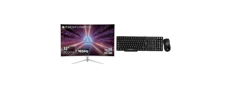 ZEBRONICS Ac32fhd LED, Gaming Monitor, 32 inch (81.28cm) at ₹15,348