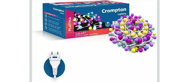 Crompton Galaxy Festive Light- Snowball I 10Meter 7W Colorful Lights (Pack of 1) at ₹339