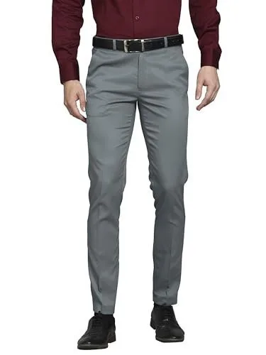 Vogaan Formal Pant with Expandable Waist for Men | Men's Cotton Regular Fit Flat Front Pant for Party and Casual Wear at ₹228