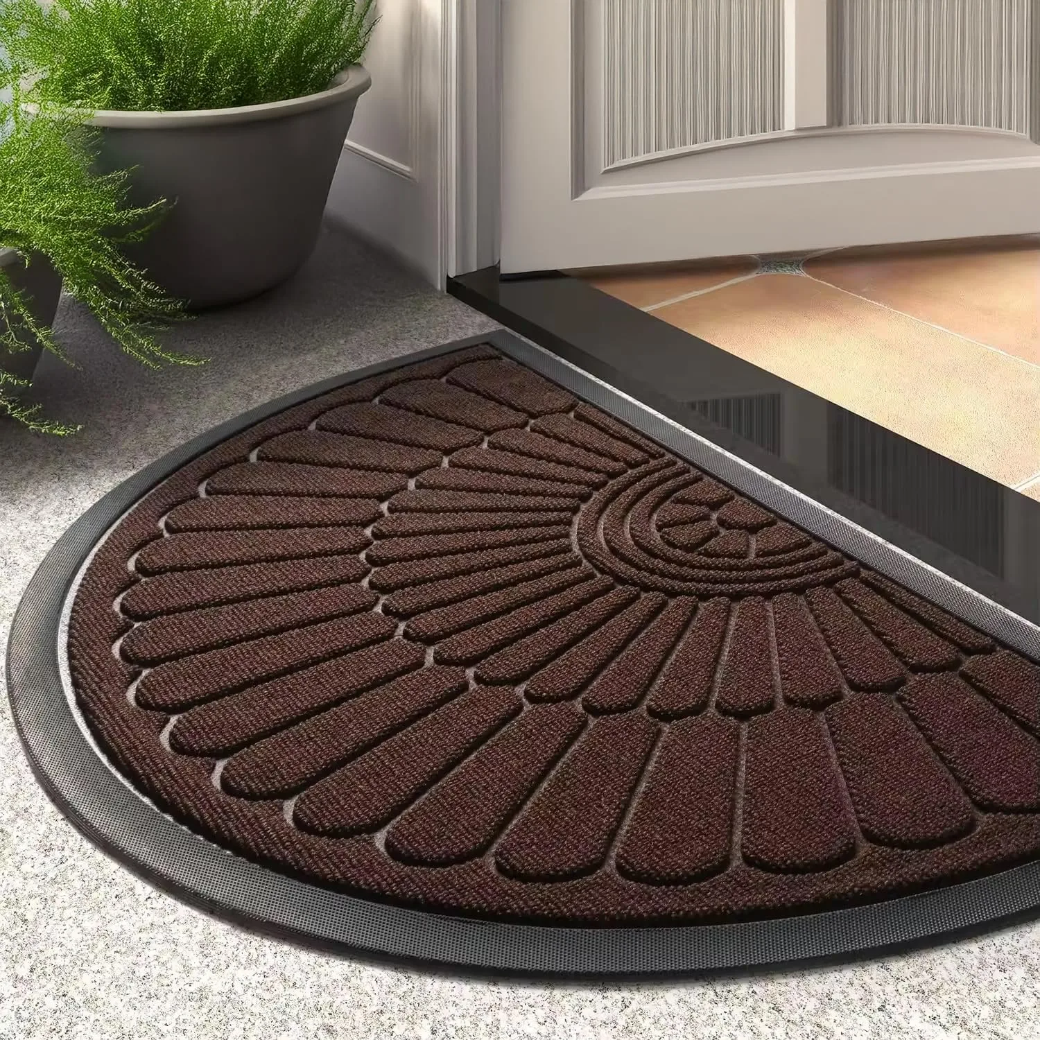 Semi-Circle Door Mat (75×45 cm) At ₹ at ₹399
