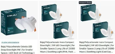 Upto 72% Off On Bajaj LED Downlights at ₹599