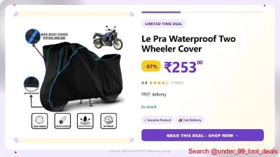 LE PRA Waterproof Two Wheeler Cover at ₹253