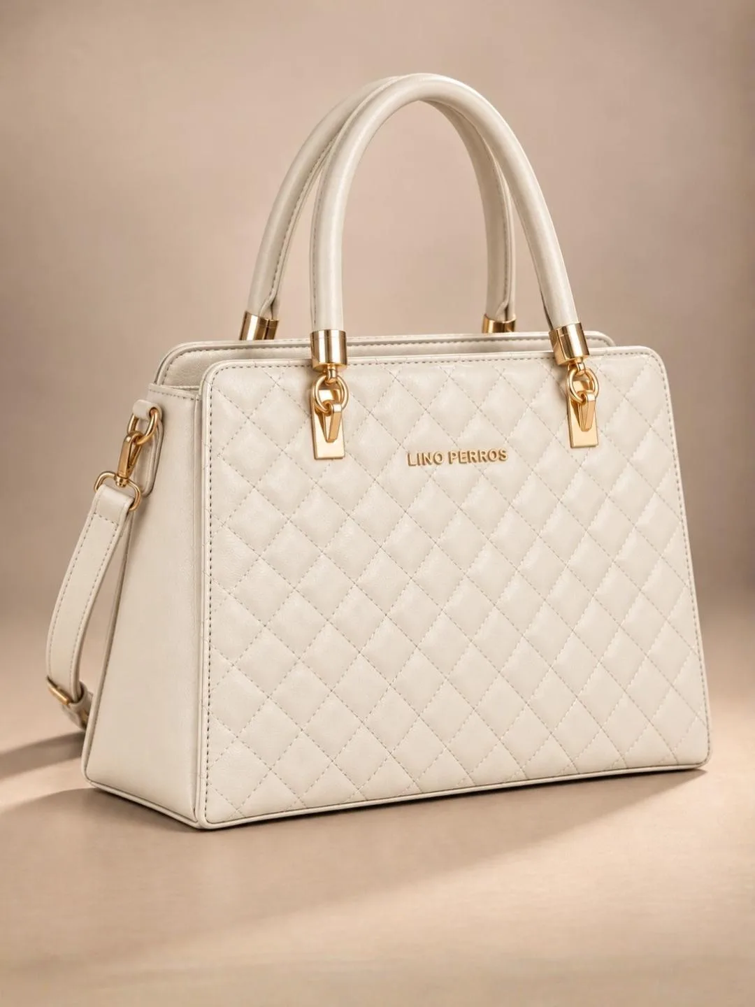 Lino Perros Leather Strap Quilted Handheld Bag at ₹1,213