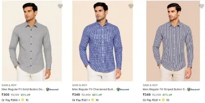 Men's Casual Shirt at ₹309