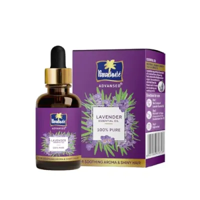 Parachute Advansed Lavender Esial Oil 14ml | 100% Pure | For long & thick hair | Soothing Aroma | Soft & Shiny Hair | Promotes Healthy-Looki at ₹125