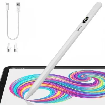 Lifelong Stylus for iPad with Digital Battery Display | Pencil for Apple iPad | Palm Rejection & Magnetic Latch On | USB Type C - Full Charg at ₹749