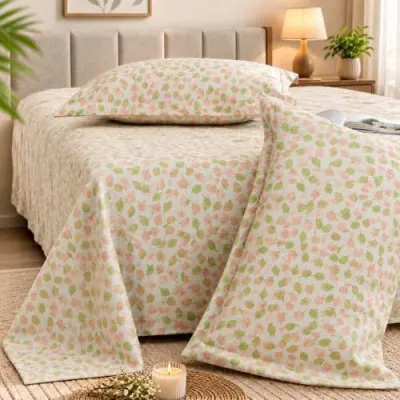 Cortina Cloud Cotton King Size Bedsheet with 2 Pillow Covers at ₹570