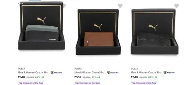PUMA WALLETS UPTO 70% OFF+ SUPERCOINS – Puma Wallets Upto 70% Off + Supercoins