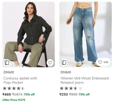Upto 75% Off On Women Western wear Trends Collection