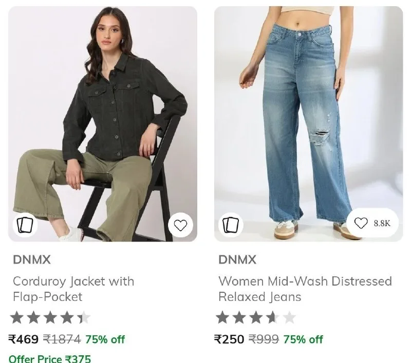 Upto 75% Off On Women Western wear Trends Collection