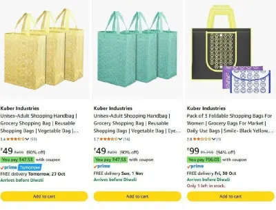 Shopping Handbag at ₹49