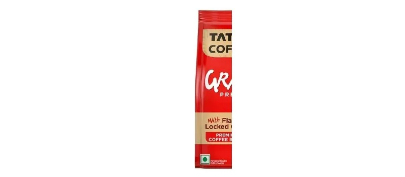 Tata Premium Instant Coffee, 90g/100g Pouch, 100% Pure Coffee, With Flavour Locked Decoction Crystals, Rich Aroma & Great Taste at ₹249