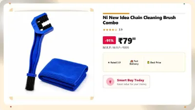 Chain Cleaning Brush Combo at ₹79
