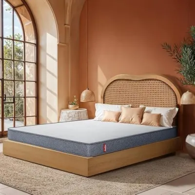 Duroflex LiveIn 2 in 1 Dual Reversible Soft & Firm Sides | 10 Years Warranty | Single Bed | Roll Pack Foam Mattress | 5 Inch Bed Mattress Si at ₹3,775