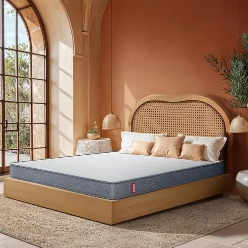 Duroflex LiveIn 2 in 1 Dual Reversible Soft & Firm Sides | 10 Years Warranty | Single Bed | Roll Pack Foam Mattress | 5 Inch Bed Mattress Si at ₹3,775