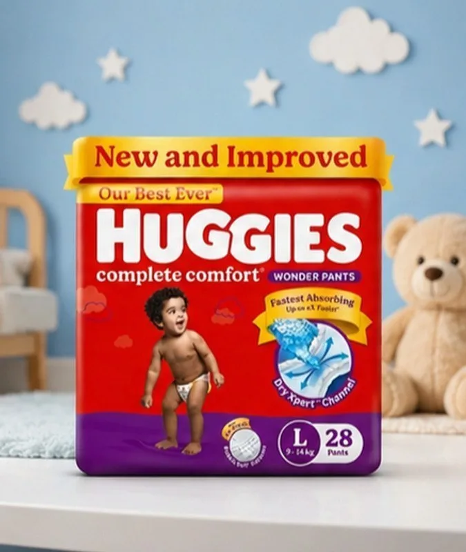 65% Off - Huggies Baby Diaper Pants Large L 28 Count At Rs.345 at ₹345