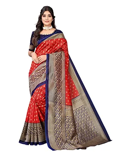 SIRIL Women's Silk Printed Saree With Blouse at ₹190