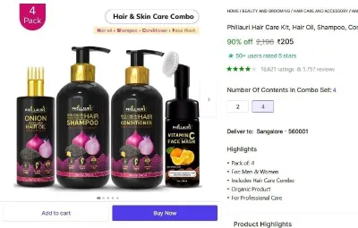 Phillauri Hair Care Kit at ₹205