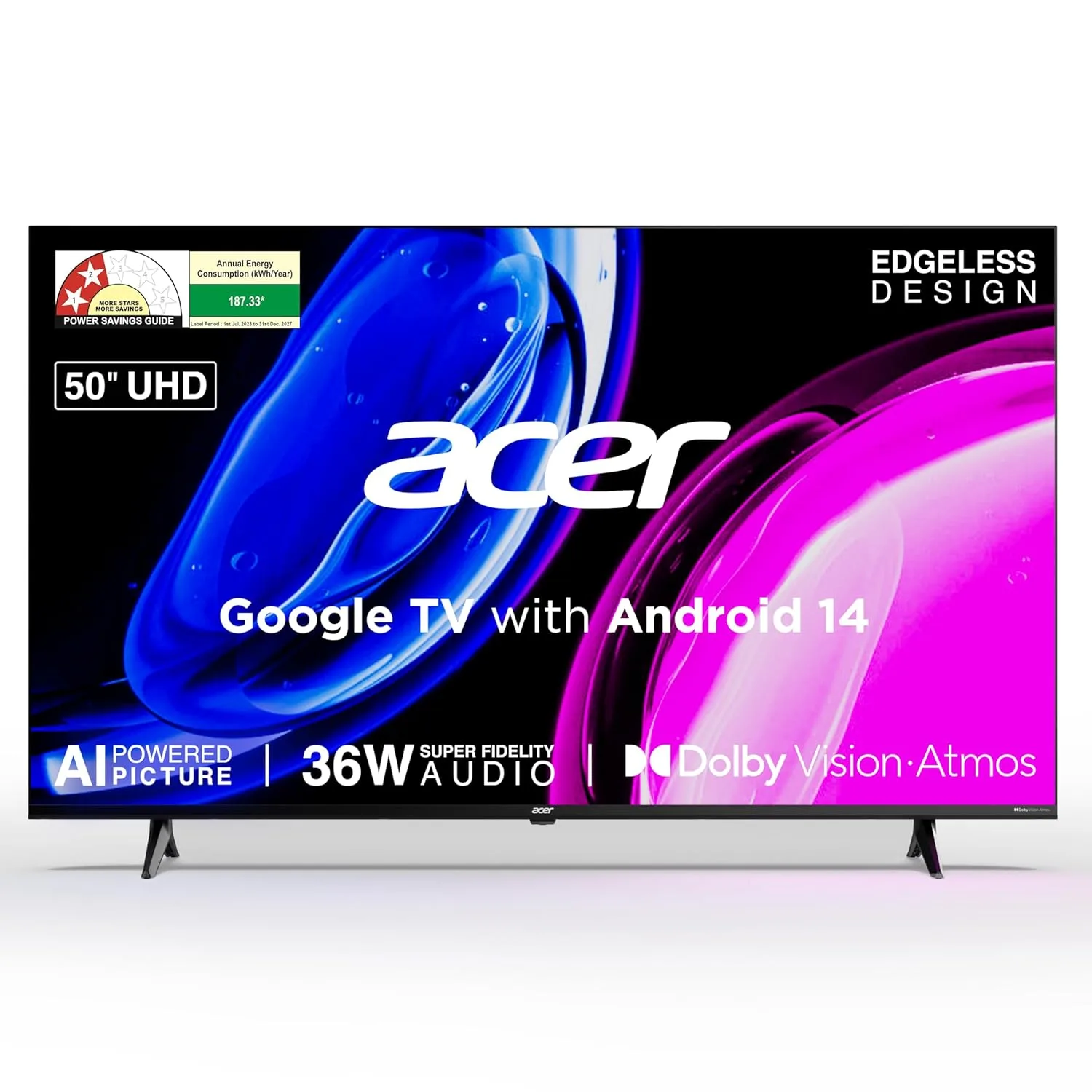 Acer (50 inches) 4K Ultra HD Smart LED Google TV at ₹24,749