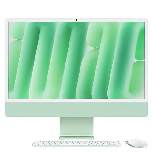 Apple 2024 iMac All-in-One Desktop Computer with M4 chip with 8-core CPU and 8-core GPU: Built for Apple Intelligence, 60.96 cm (24″) Retina at ₹1,58,