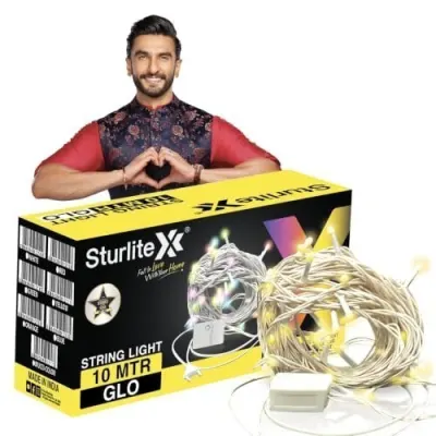 Sturlite GLO 10 Meter 46 LED String Light | Copper Wire Seri at ₹79