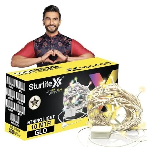 Sturlite GLO 10 Meter 46 LED String Light | Copper Wire Seri at ₹79
