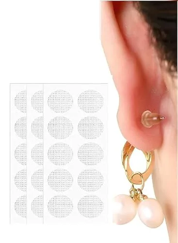 Premium Earlobe support patches for heavy earrings (100 Pcs) | Ear lobe support tape Ear stickers for heavy earrings & big Jhumkas | Big Ear at ₹39