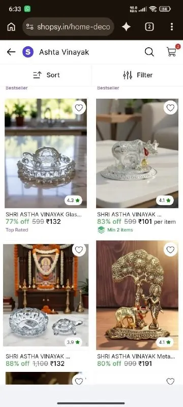 Flat 80% Off on Show pieces