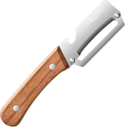 Multifunctional Vegetable Peeler with Wooden Handle | Stainl at ₹229