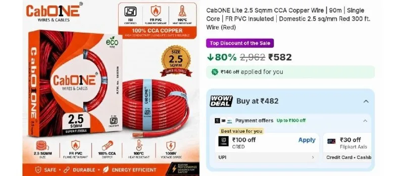 Wire Loot (80% Off) at ₹582