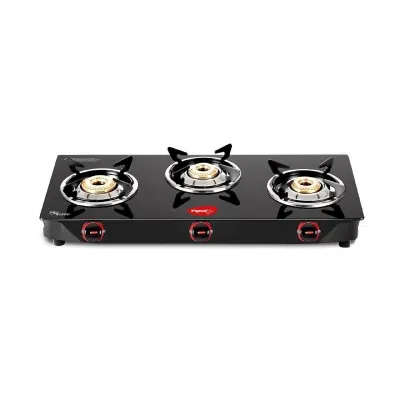 Pigeon by Stovekraft Aster 3 Burner Gas Stove with High Powered Brass Burner Gas Cooktop at ₹2,143