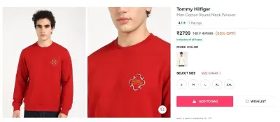 Tommy Hilfiger Pullover at ₹2,799