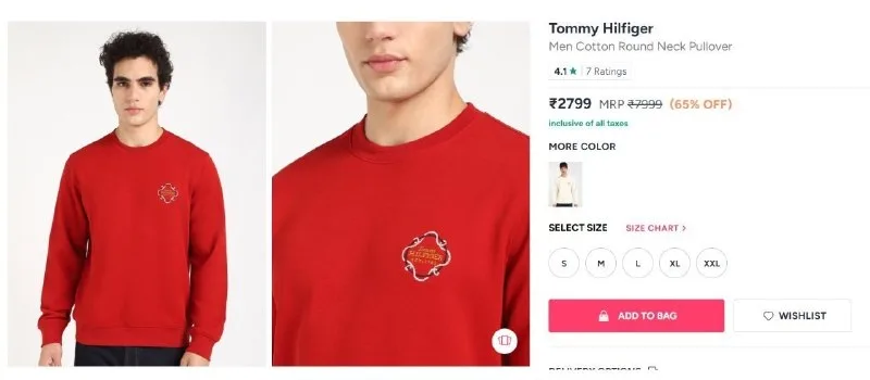 Tommy Hilfiger Pullover at ₹2,799