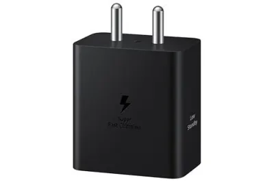 Samsung Galaxy 45W Travel Adaptor (Without Cable), Black at ₹978