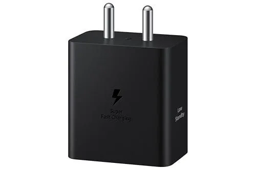 Samsung Galaxy 45W Travel Adaptor (Without Cable), Black at ₹978