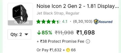NOISE BT CALLING SMARTWATCHES at ₹999