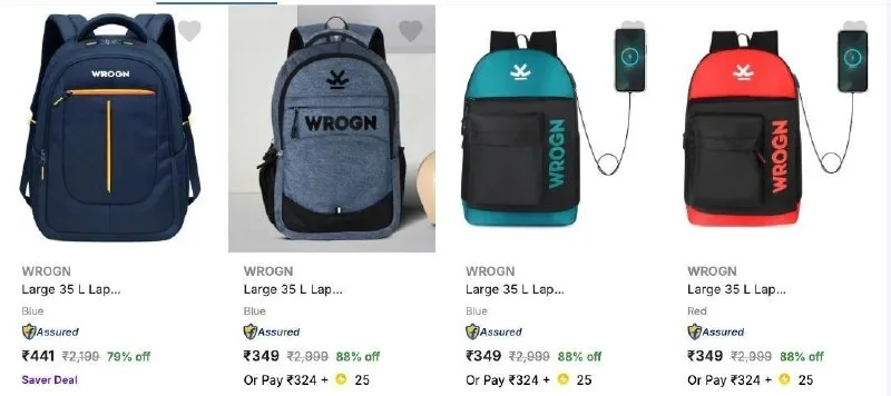 WROGN Laptop Bags upto 83% Discount