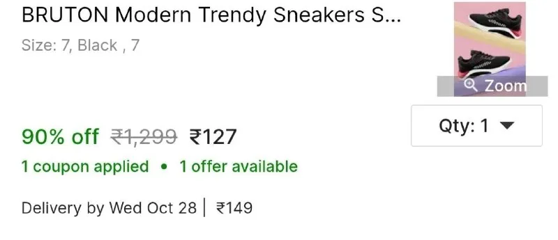 BRUTON Modern Trendy Sneakers Shoes Sneakers For Men at ₹127