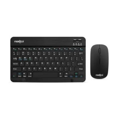 Frontech Wireless Mini Keyboard & Mouse Combo, Bluetooth 5.2, 78 Keys, 1600 DPI Mouse, Rechargeable Battery, Type-C Charging, 10m Range, Sli at ₹759