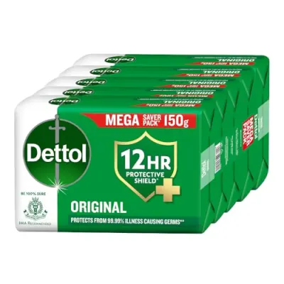 Dettol Original Bathing Soap Bar with 12 HR protective shiel at ₹258