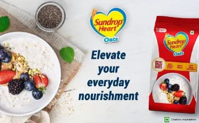 Sundrop Heart Plain Rolled Oats, 1kg at ₹134