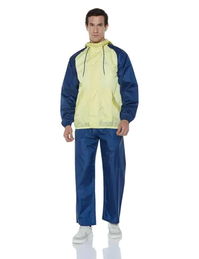 Wildcraft Rain Cht Suit 2Tone, Lime_Navy at ₹939