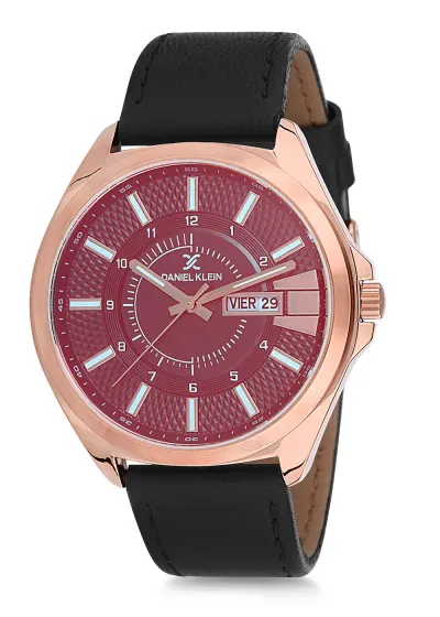 DANIEL KLEIN Leather Analog Black Dial Men's Watch at ₹1,853