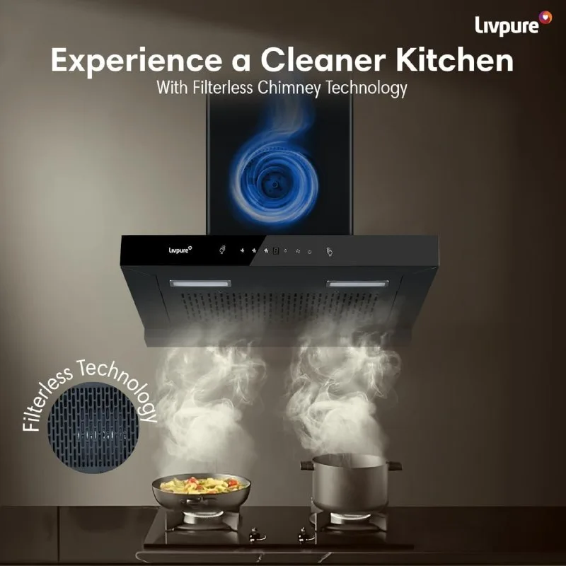 Livpure Fenix Plus 60 cm | T-Shape Chimney at ₹8,999
