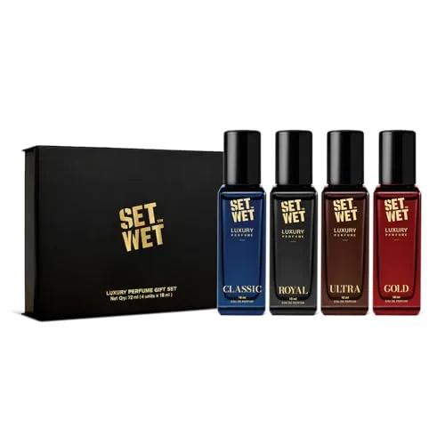 Set Wet Luxury Perfume Gift Set | Perfume for Man | 4x18ml at ₹199